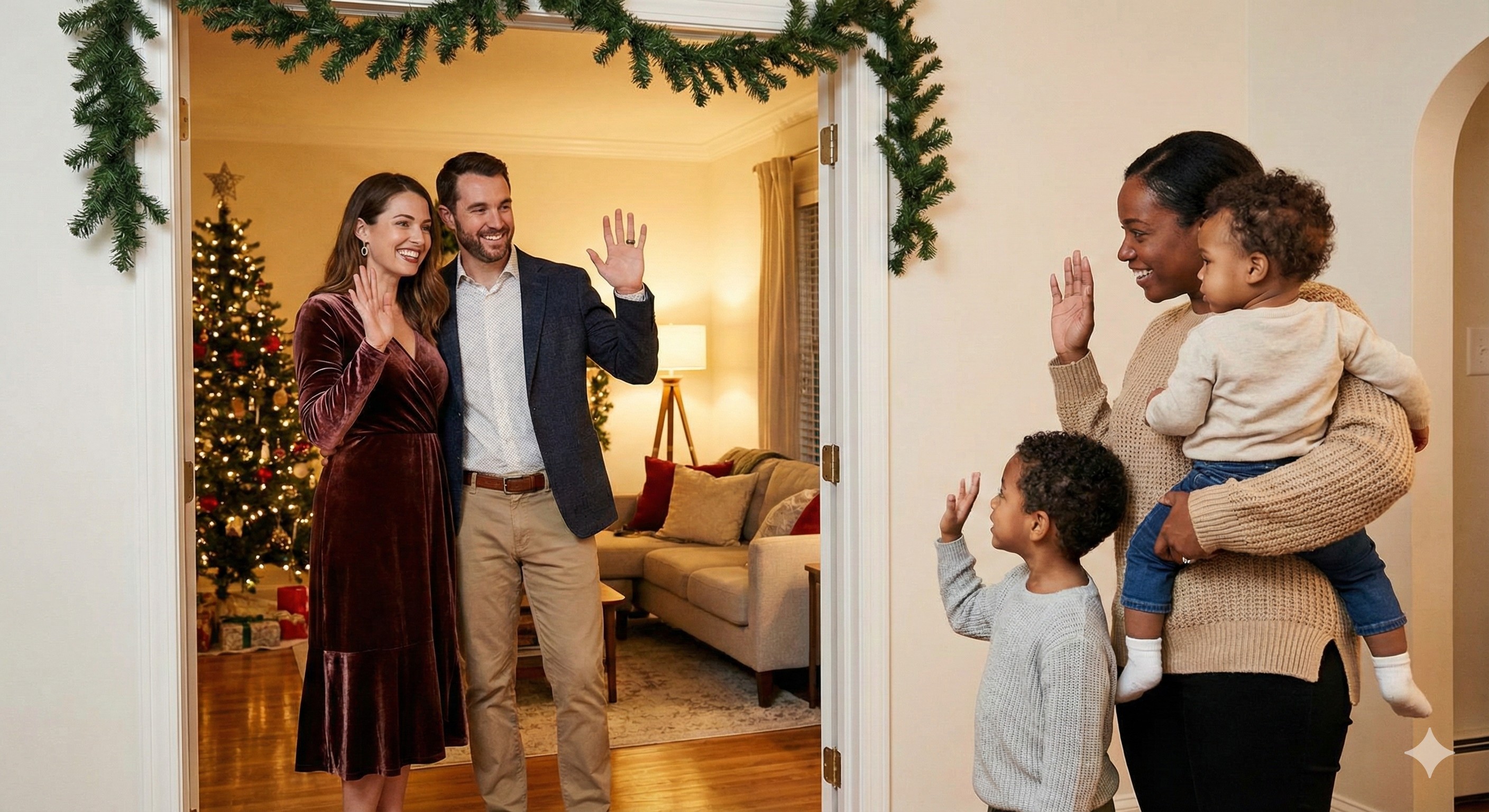 Boston parents enjoying stress-free holiday childcare with Nurture Haven Sitter Club